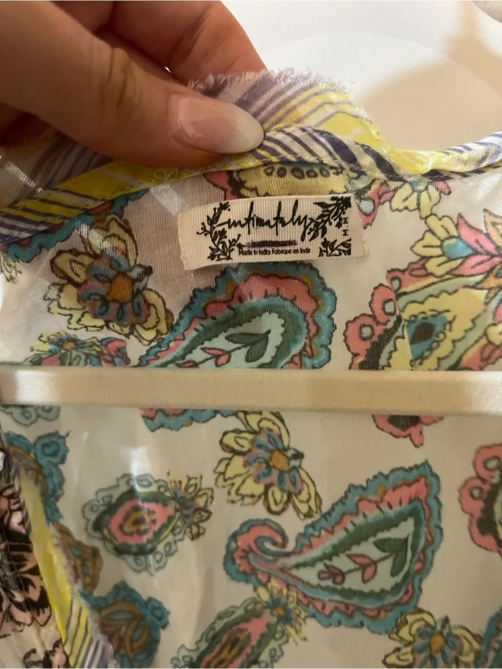 Free People Pastel Paisley Floral Romper in Yellow, Pink, Teal